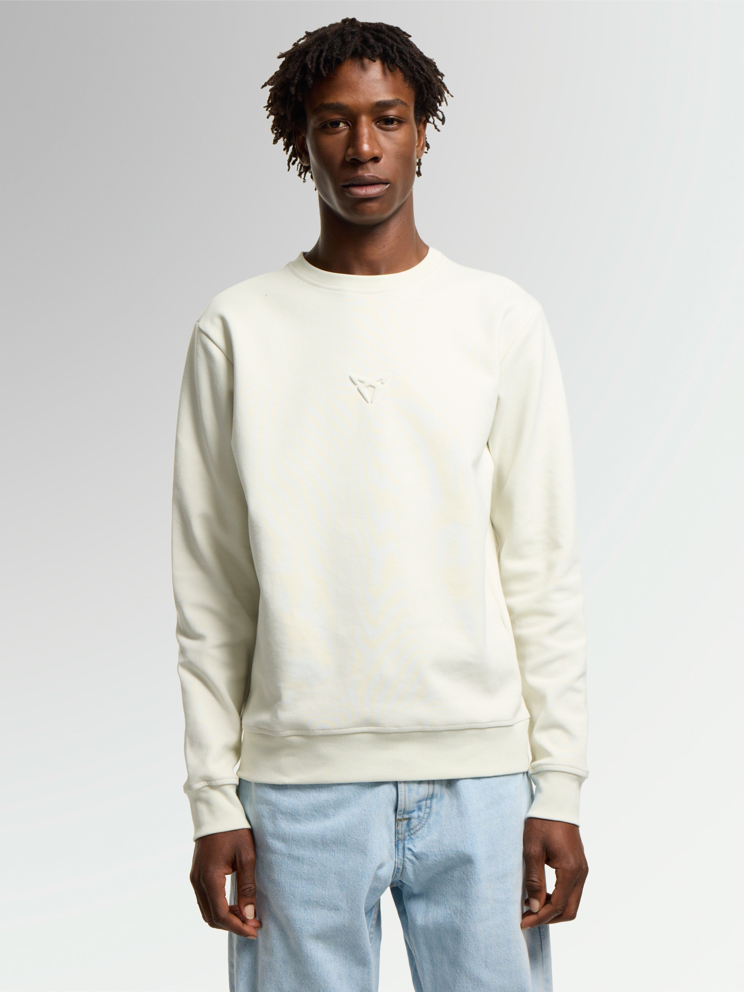 SUDADERA EMBOSSED BEIGE TAIGA UNISEX