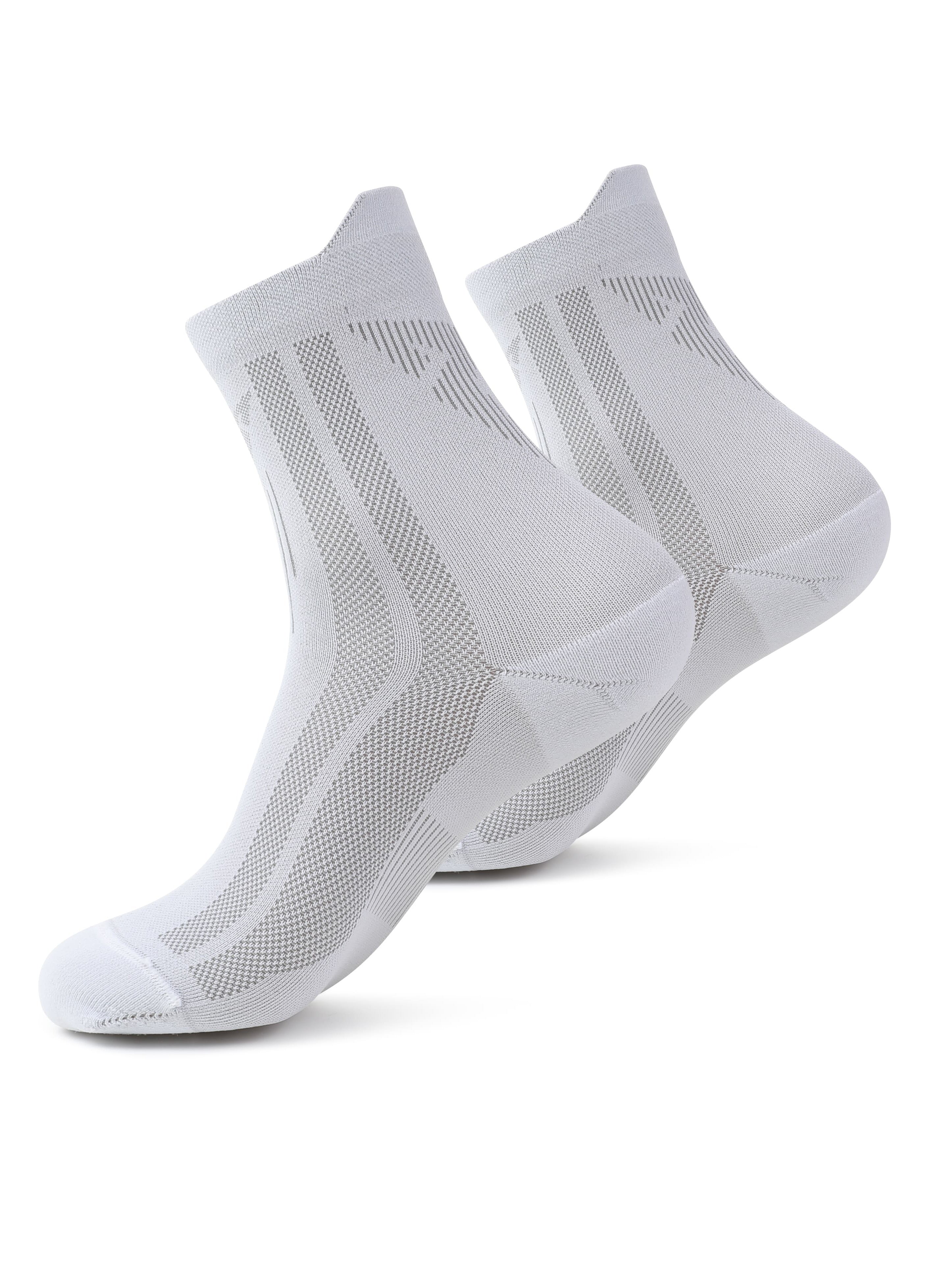 Calcetines de deporte cortos blancos unisex con diseño ergonómico CUPRA.