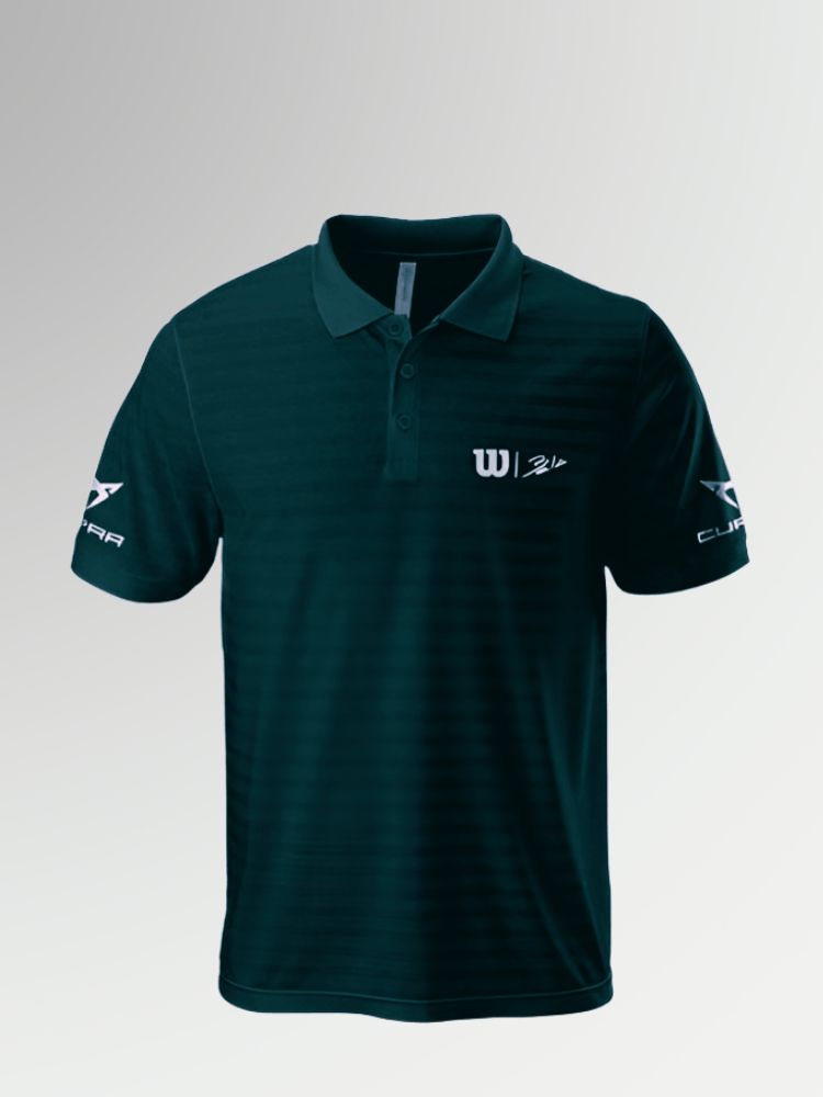 POLO T-SHIRT BELA STRIPE PETROL – WILSON x CUPRA