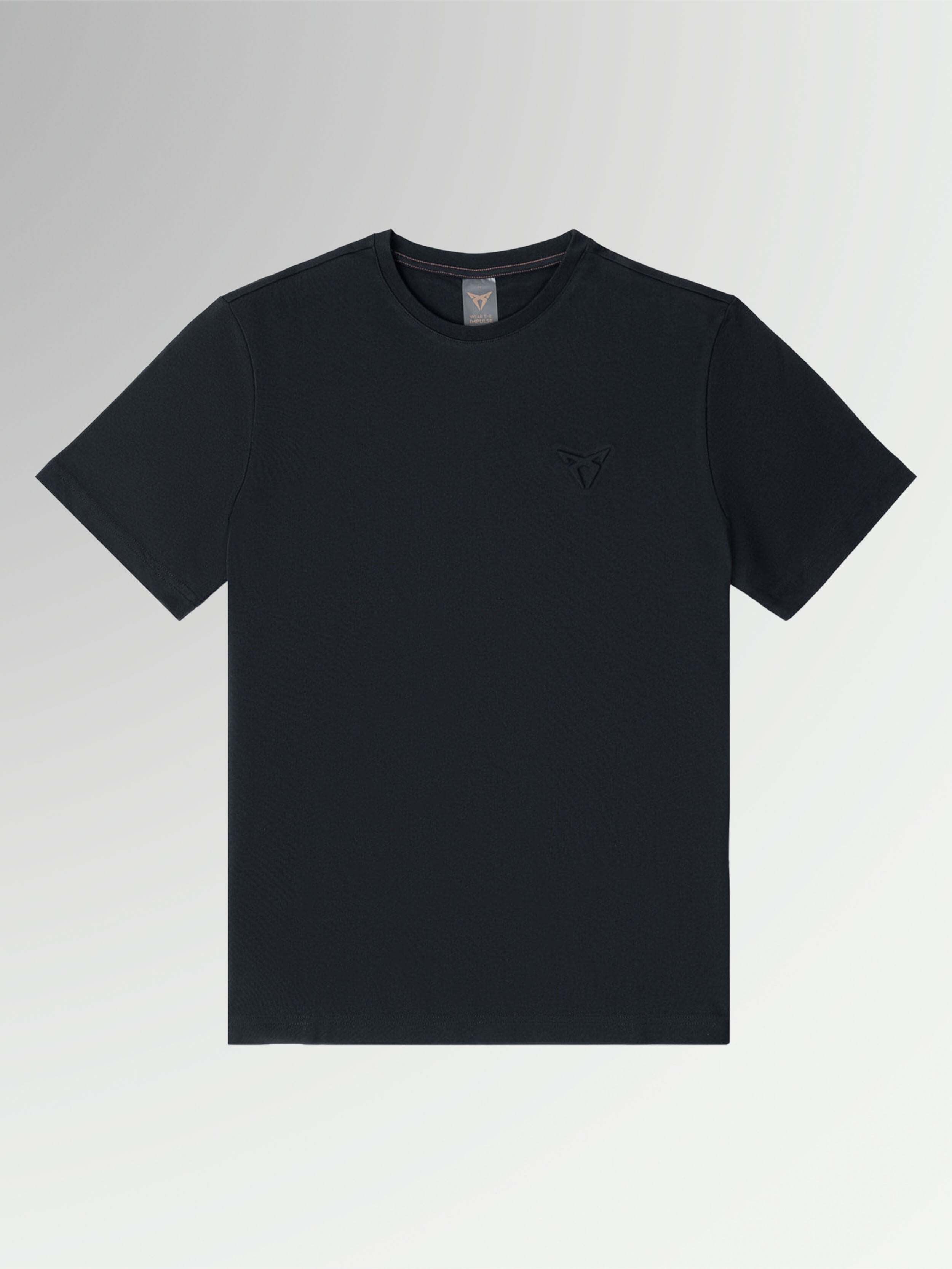 UNISEX BLACK EMBOSSED T-SHIRT