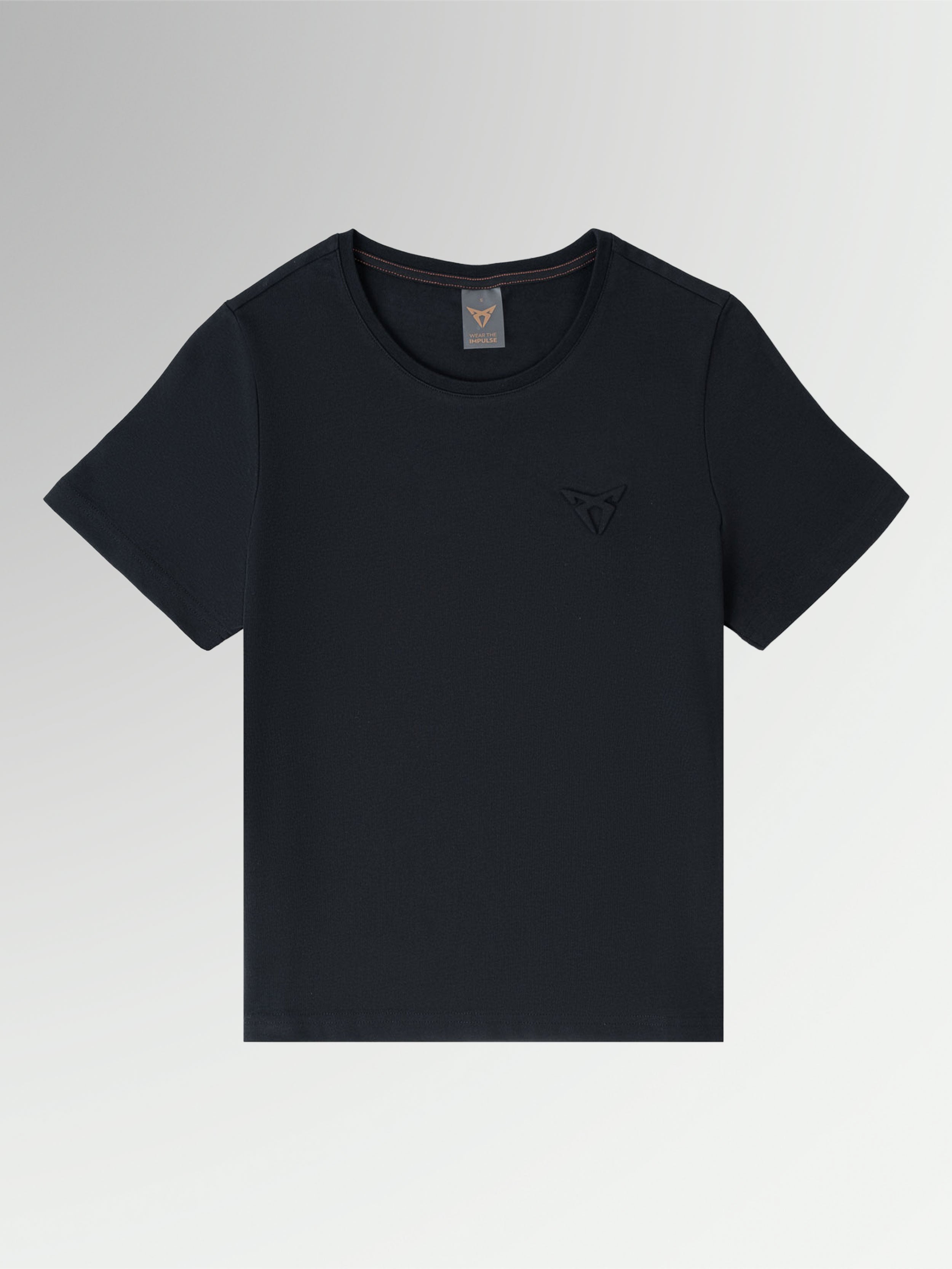 EMBOSSED T-SHIRT FÜR FRAUEN, TAILLIERT