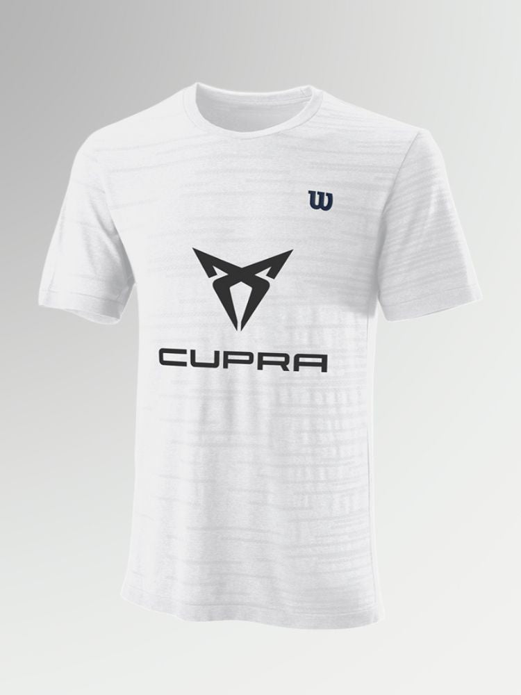Weißes Padel-T-Shirt für Herren - Wilson x Cupra