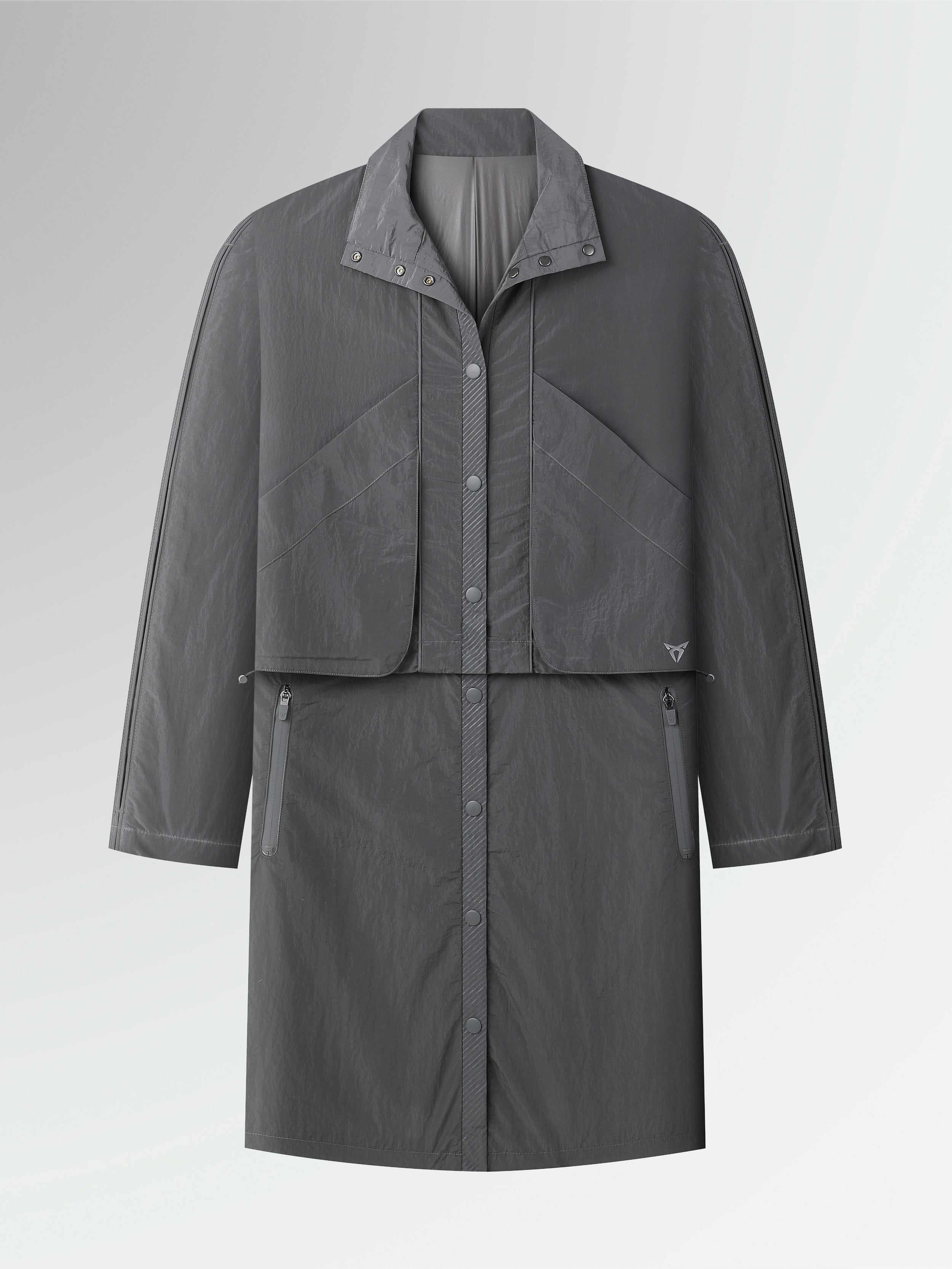 CHAQUETA DEPORTIVA GRIS MUJER