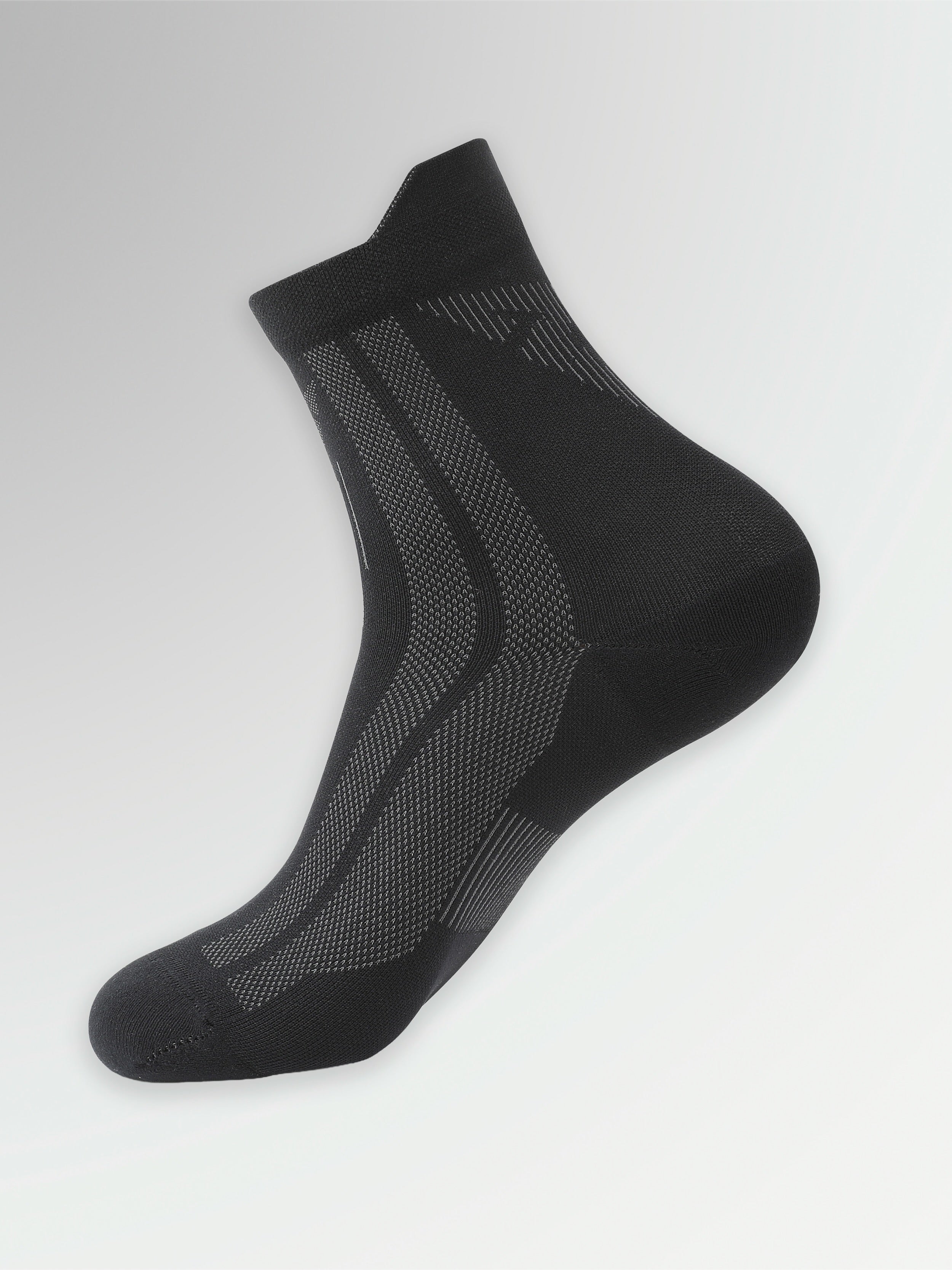 Kurze Unisex-Sportsocken Anthrazit