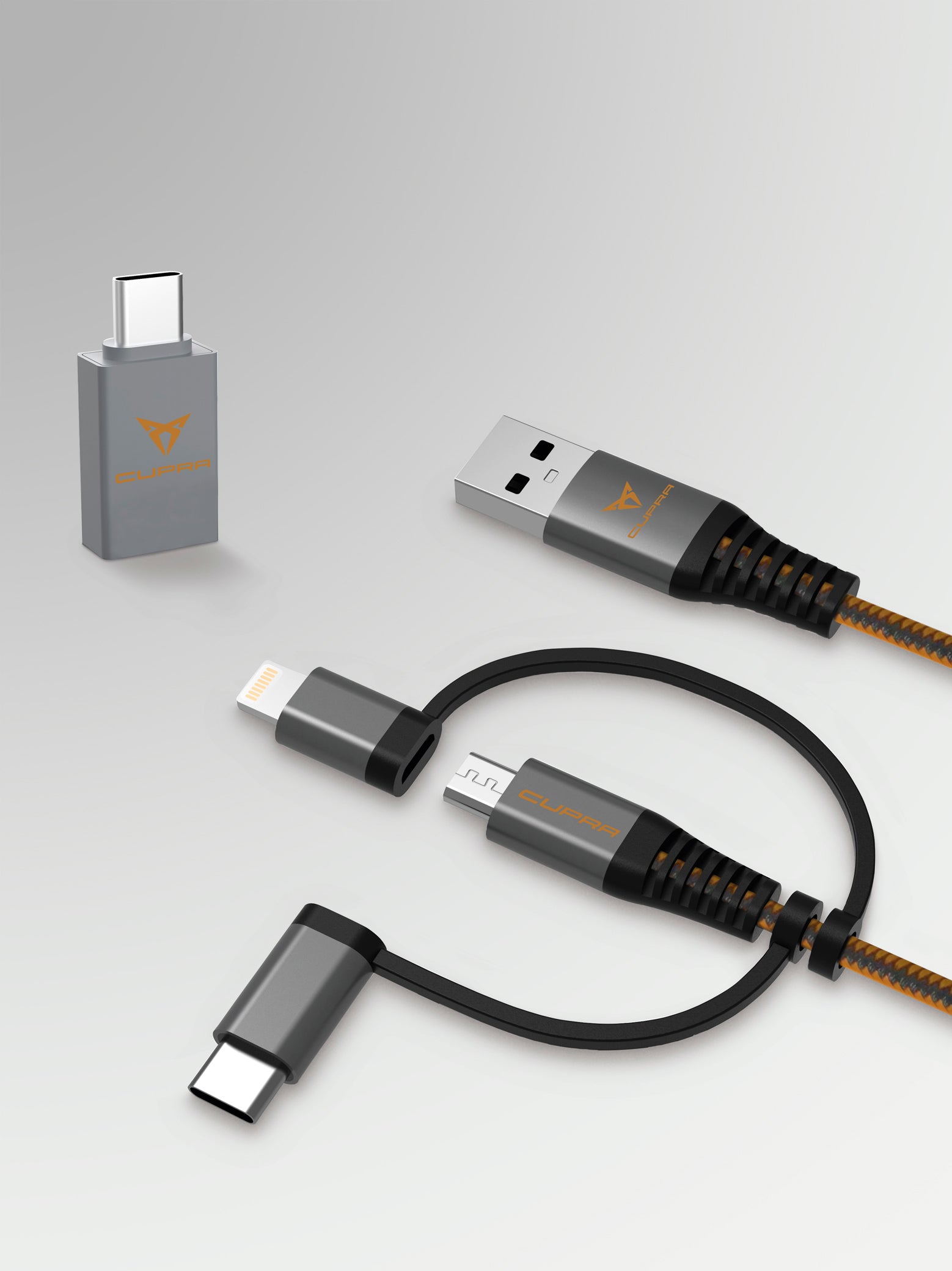 CABLE DE CARGA 3 EN 1: USB TIPO C, MICRO-USB Y APPLE