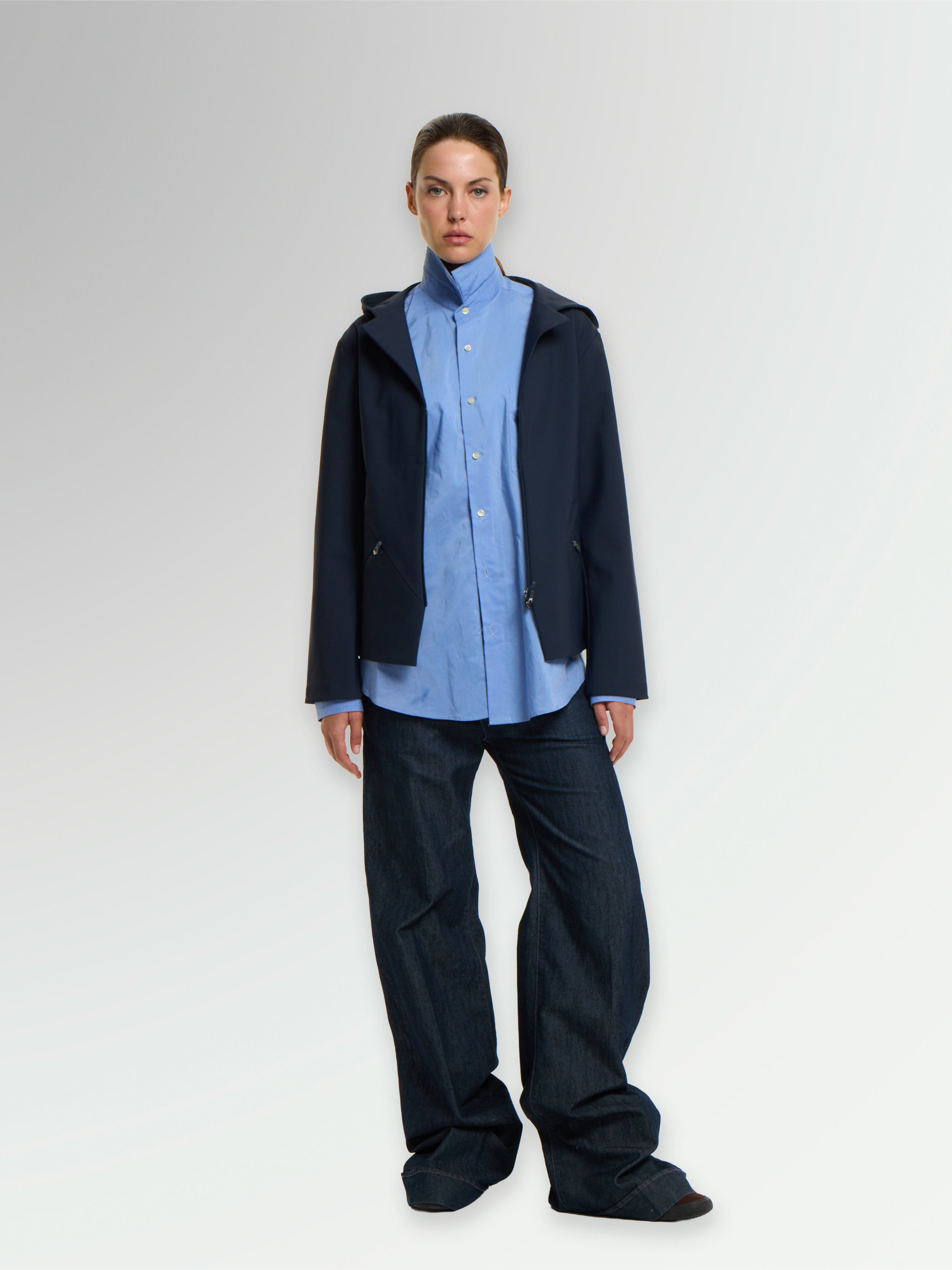 BLAZER-HOODIE MOONSLATE-BLAU UNISEX