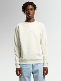 UNISEX TAIGA BEIGE EMBOSSED SWEATSHIRT