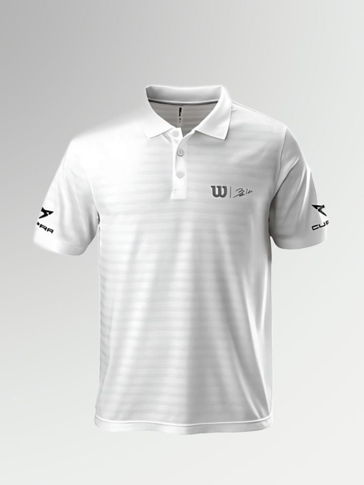 POLO-SHIRT BELA STRIPE WEISSES - WILSON x CUPRA