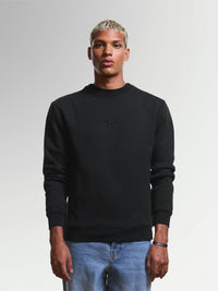 UNISEX BLACK EMBOSSED SWEATSHIRT