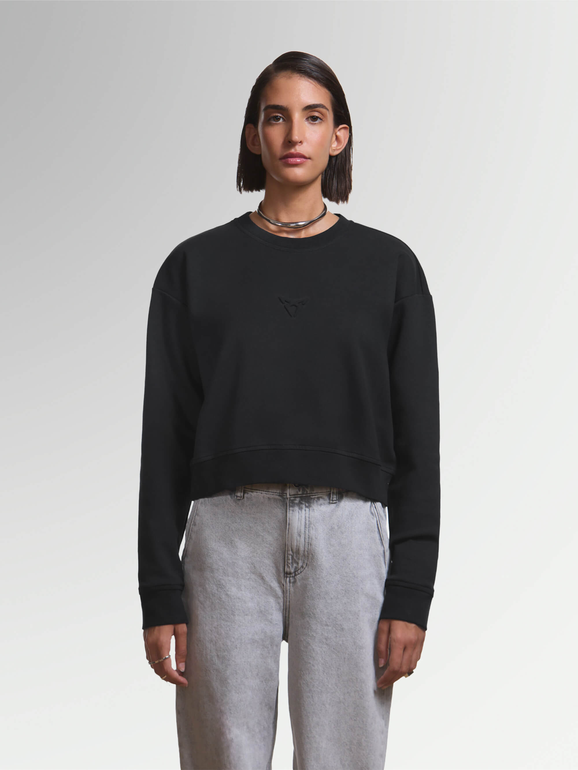 CUPRA SUDADERA EMBOSSED CROPPED