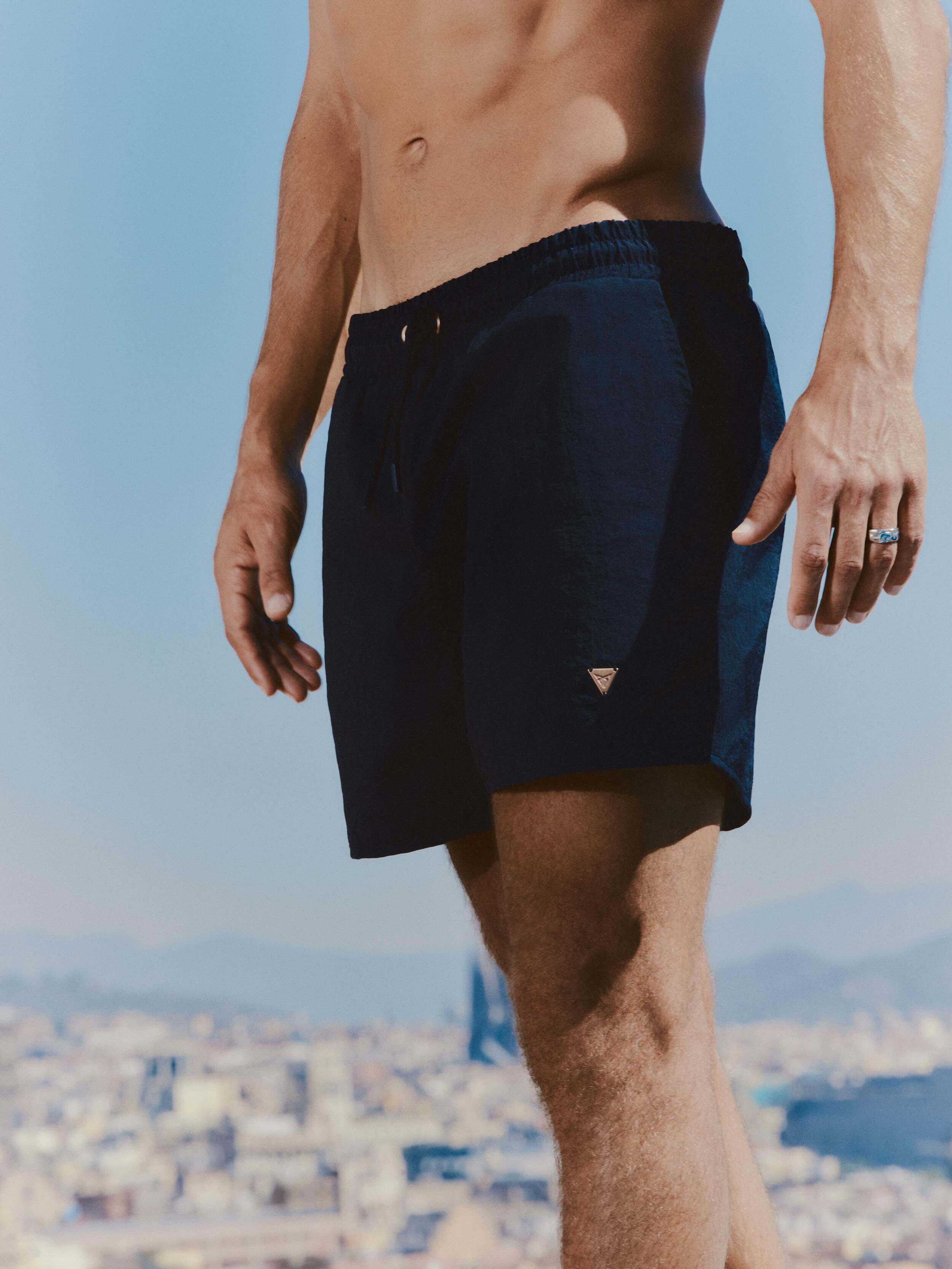 BADEHOSE KURZ BLAU MOONSLATE