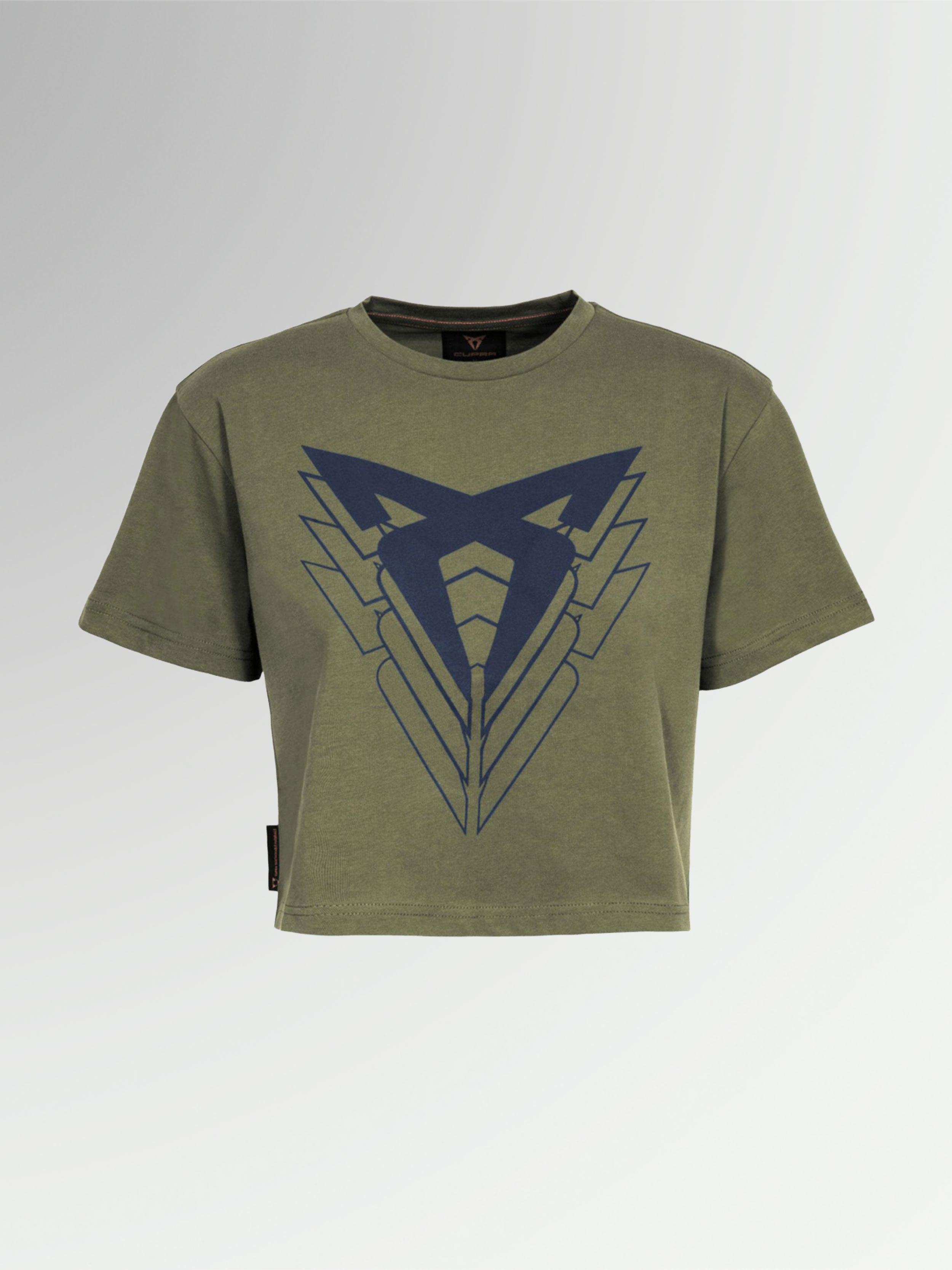 Women's green T-shirt Crop Top Big Logo | CUPRA Collection
