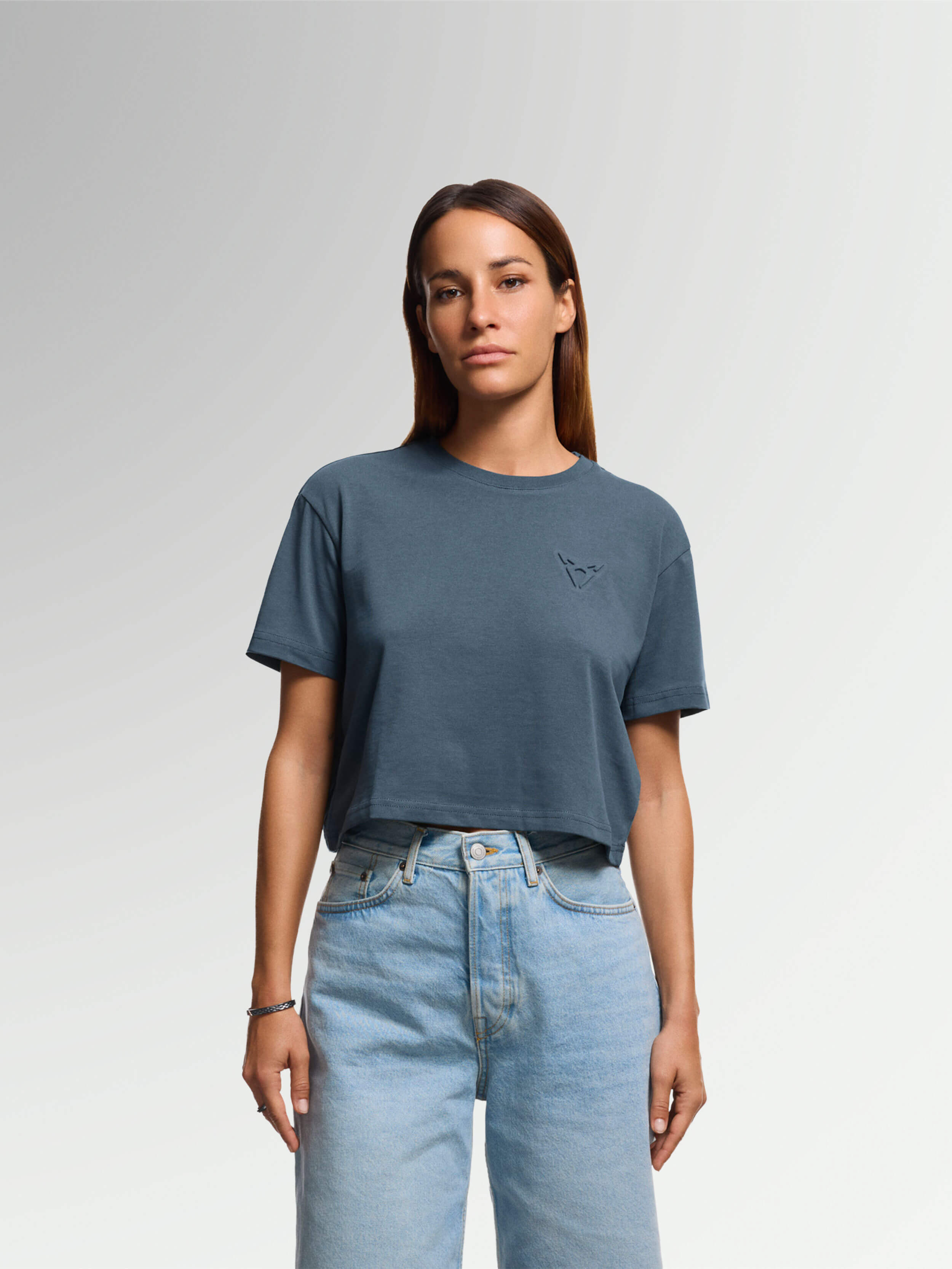CUPRA EMBOSSED T-SHIRT CROP TOP