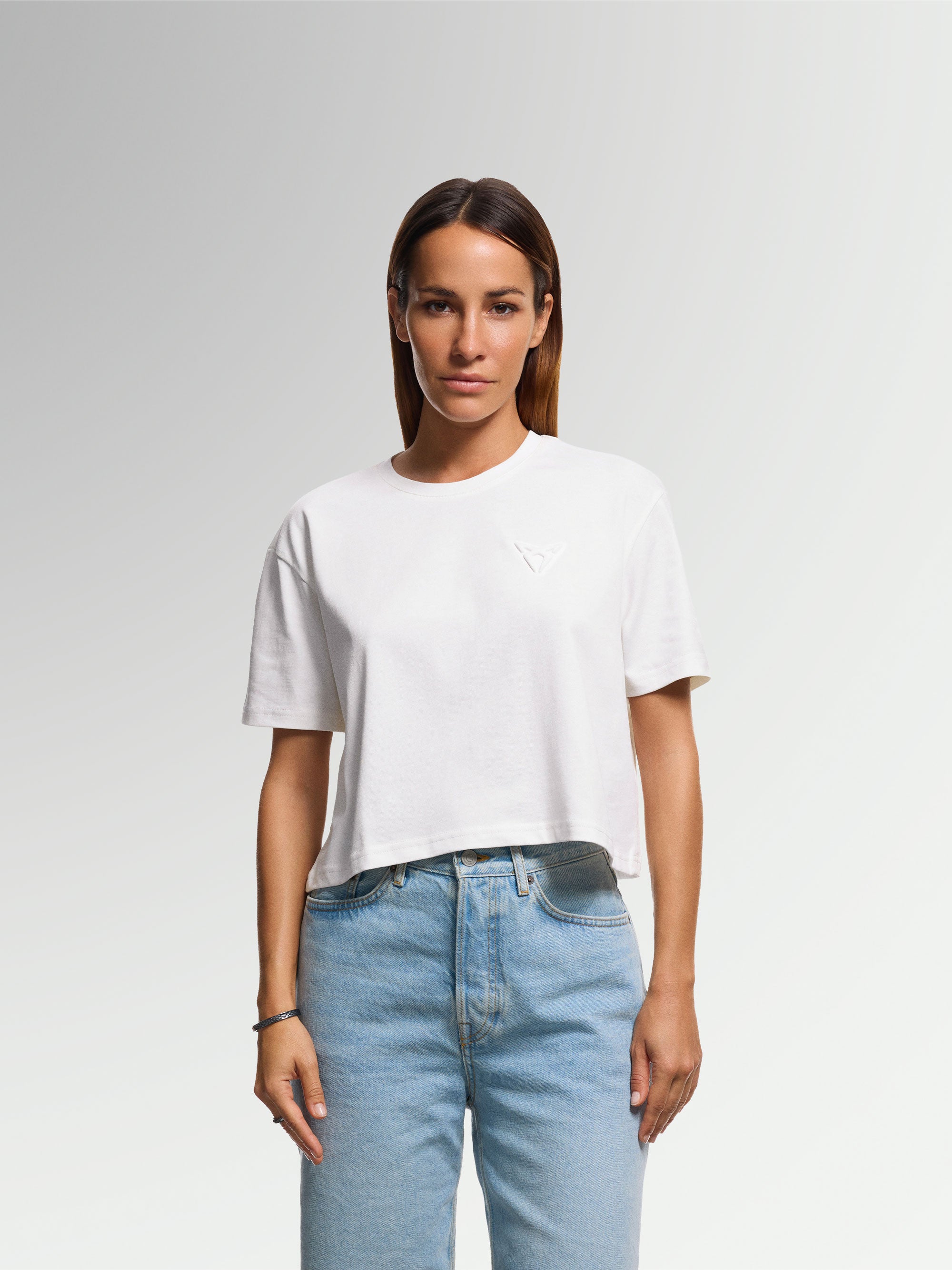 CUPRA CAMISETA EMBOSSED CROPPED